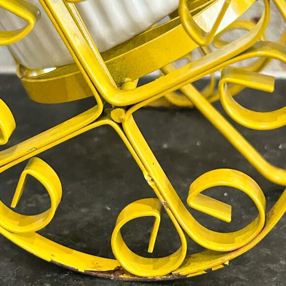 Vintage Made in Japan Stacking Mugs with Metal Carrier - Picture 3 of 10